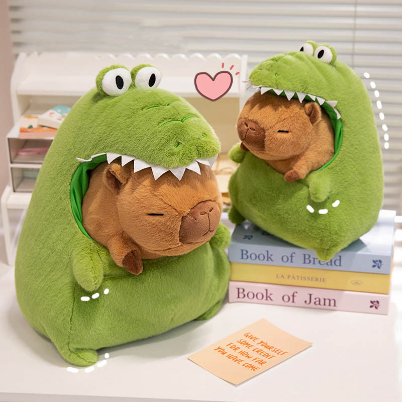 Cute Crocodile with Capybara Plush Toy toy triver