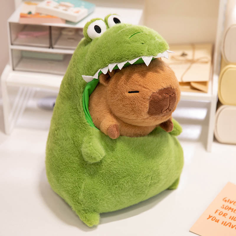 Cute Crocodile with Capybara Plush Toy toy triver