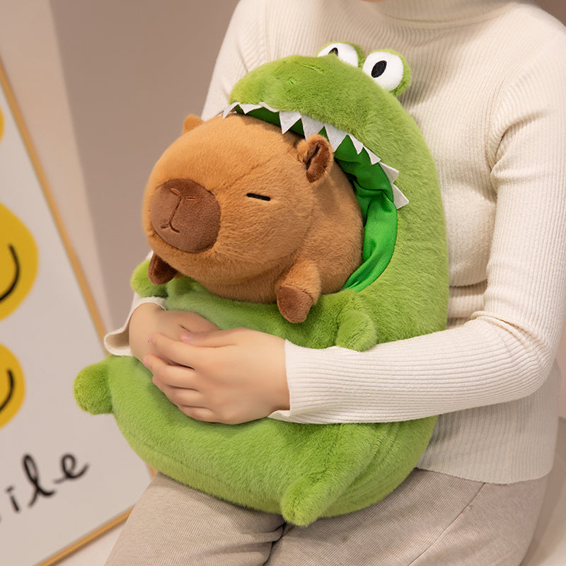 Cute Crocodile with Capybara Plush Toy toy triver