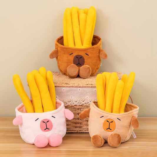 Cute French Fries Capybara Plush Toy toy triver