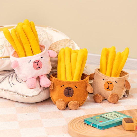 Cute French Fries Capybara Plush Toy toy triver