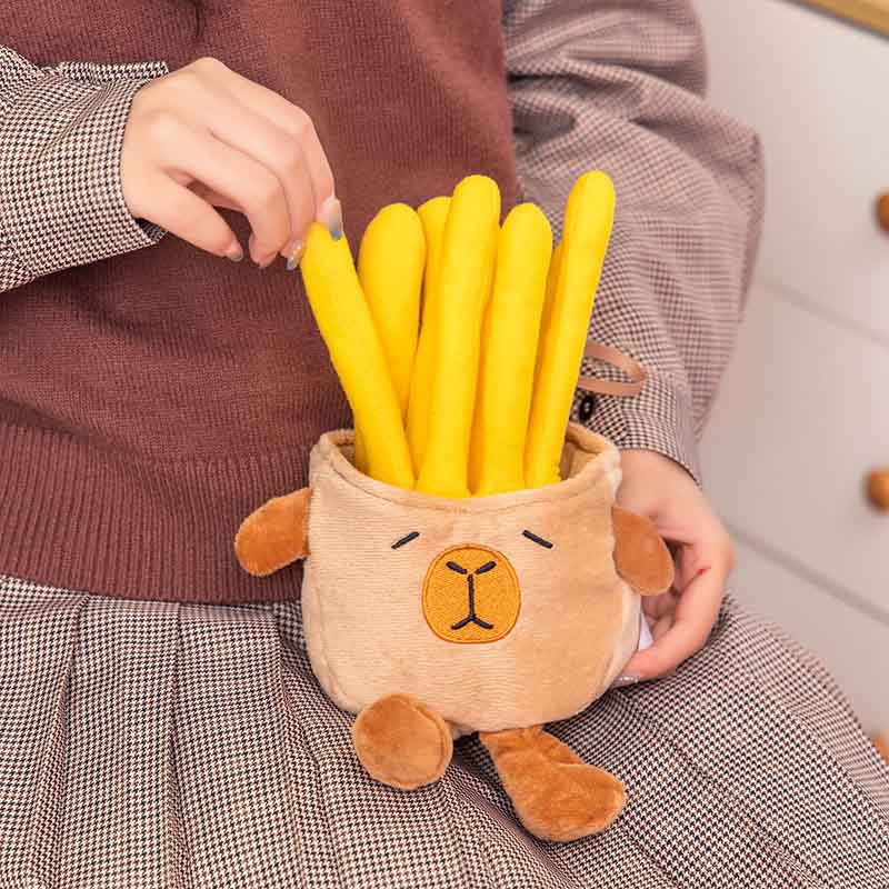 Cute French Fries Capybara Plush Toy toy triver