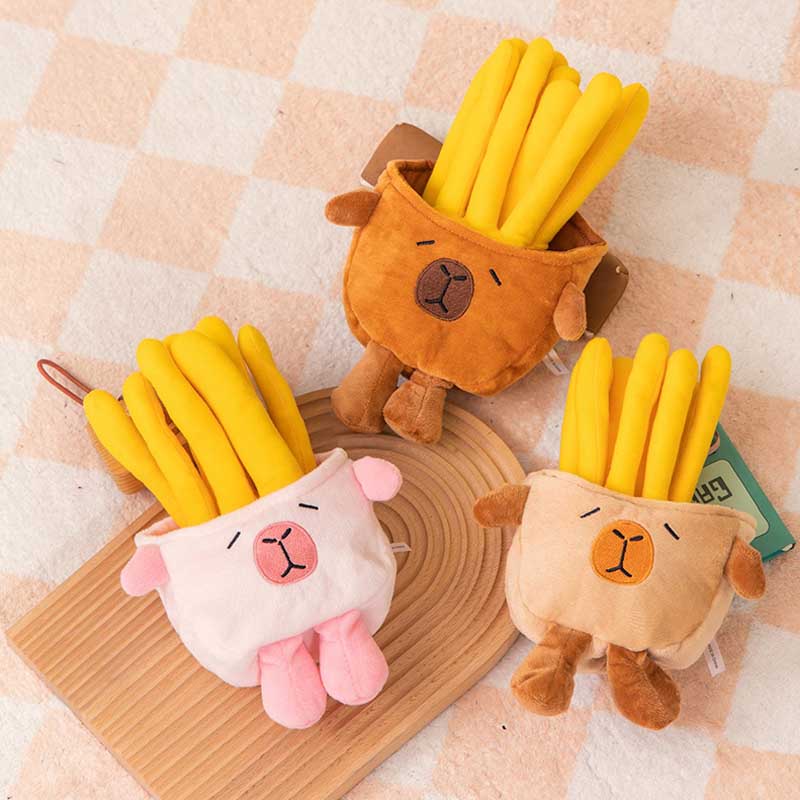 Cute French Fries Capybara Plush Toy toy triver