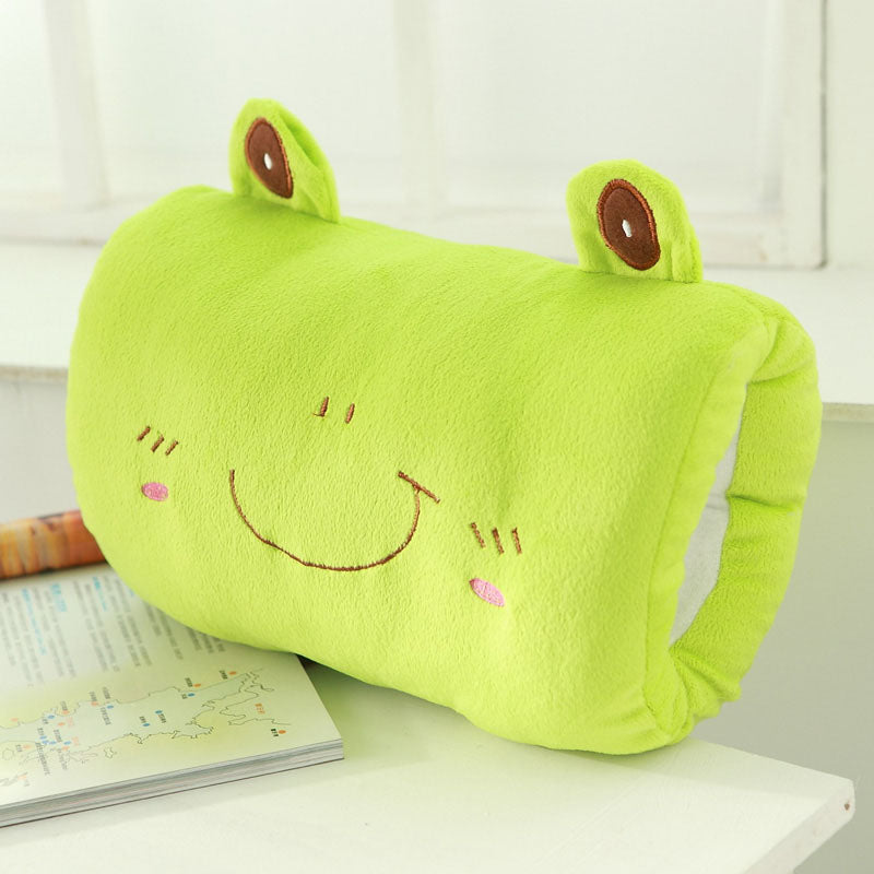 Cute Frog Cat Bunny Bear Hands Warmer Plush Hand Pillows toy triver