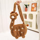 Cute Giraffe Crossbody Shoulder Plush Bag toy triver