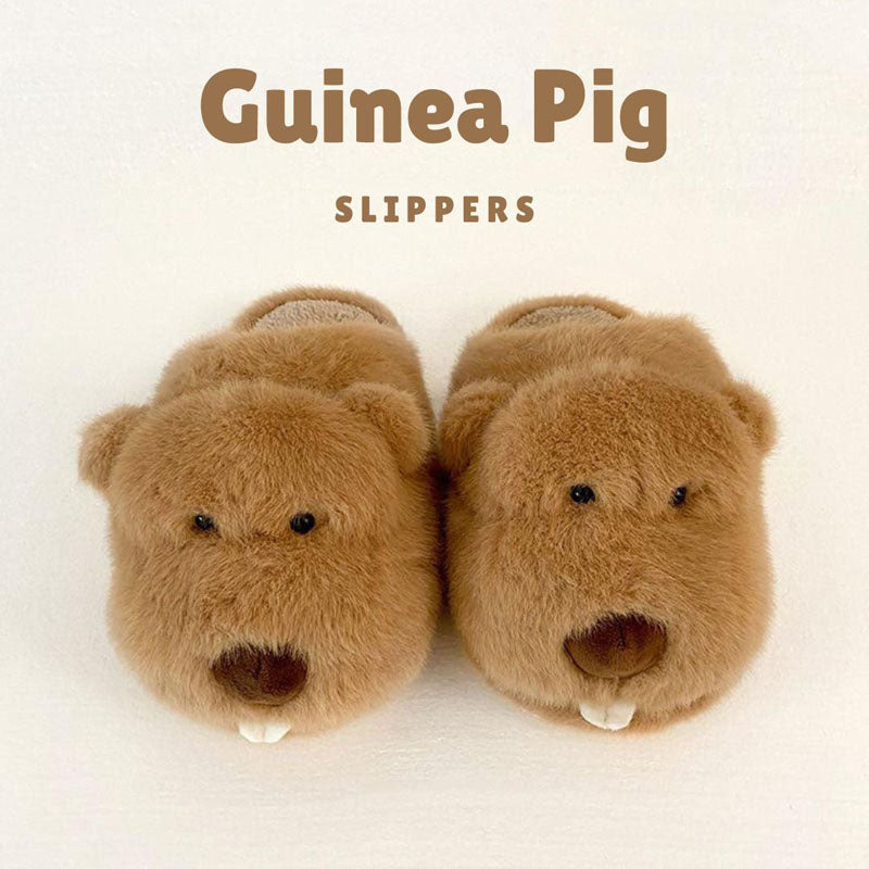 Cute Guinea Pig Plush Slippers toy triver