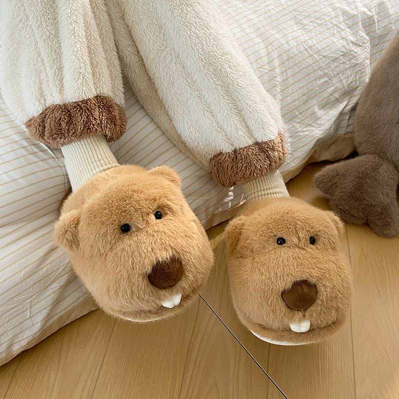 Cute Guinea Pig Plush Slippers toy triver