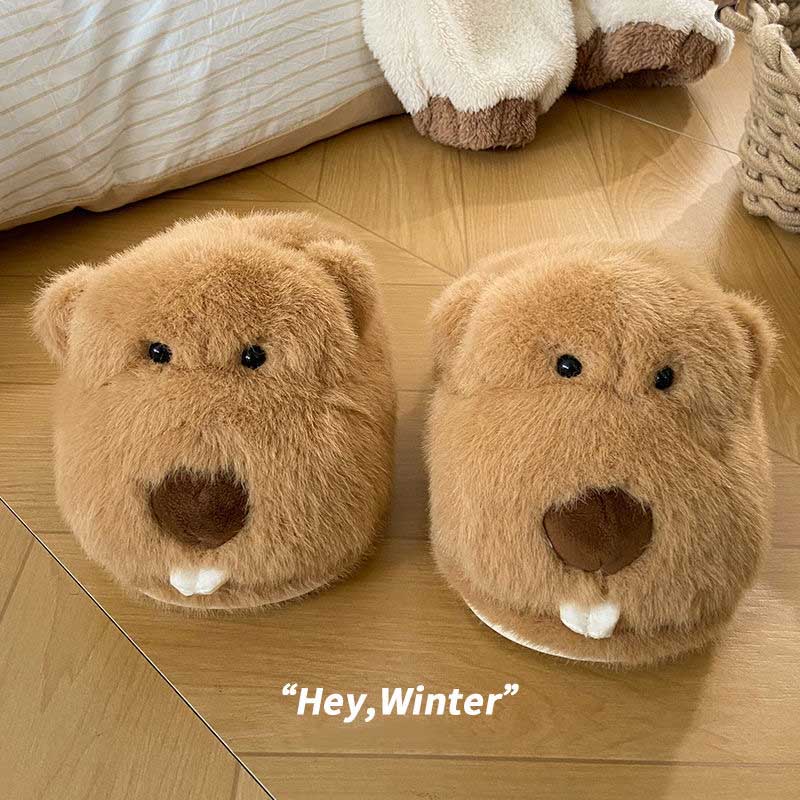 Cute Guinea Pig Plush Slippers toy triver