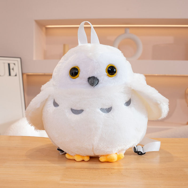 Cute Owl Backpack Plush Bag toy triver