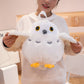 Cute Owl Backpack Plush Bag toy triver