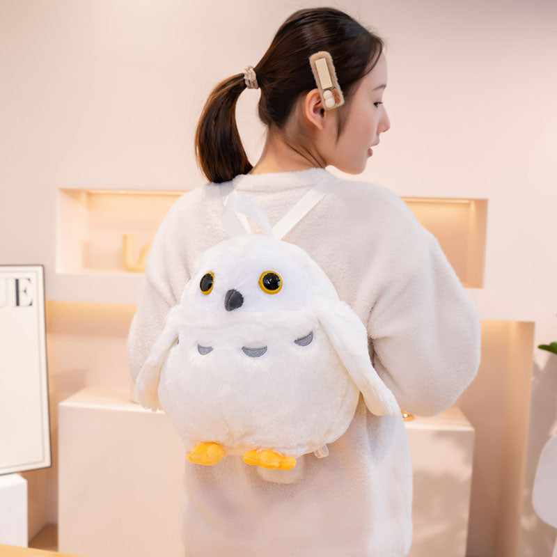 Cute Owl Backpack Plush Bag toy triver