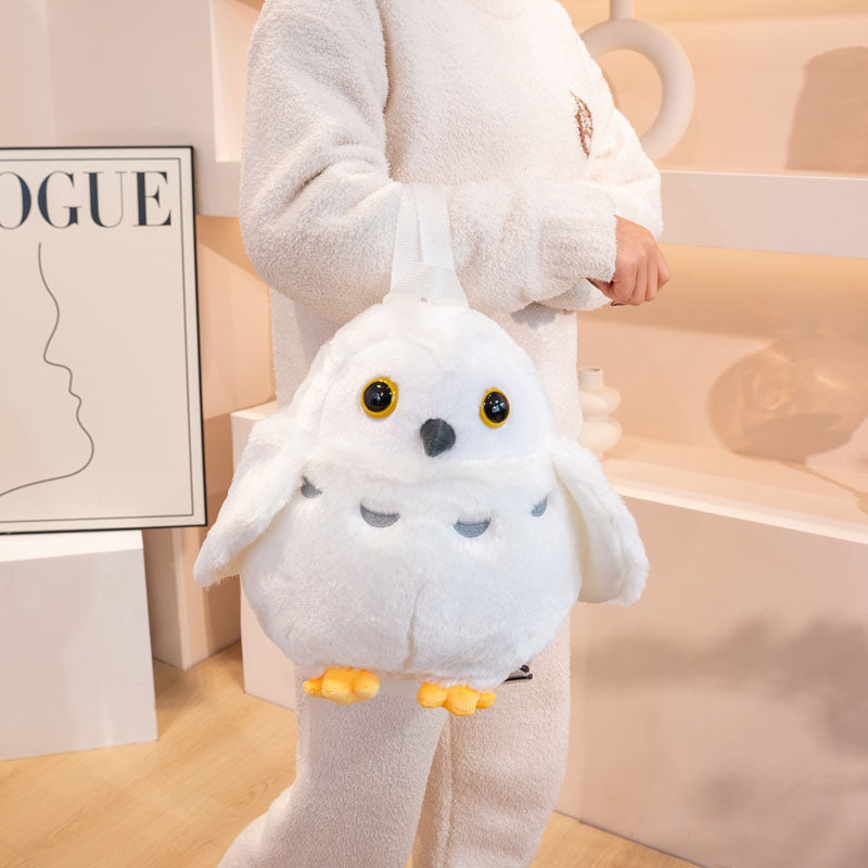 Cute Owl Backpack Plush Bag toy triver