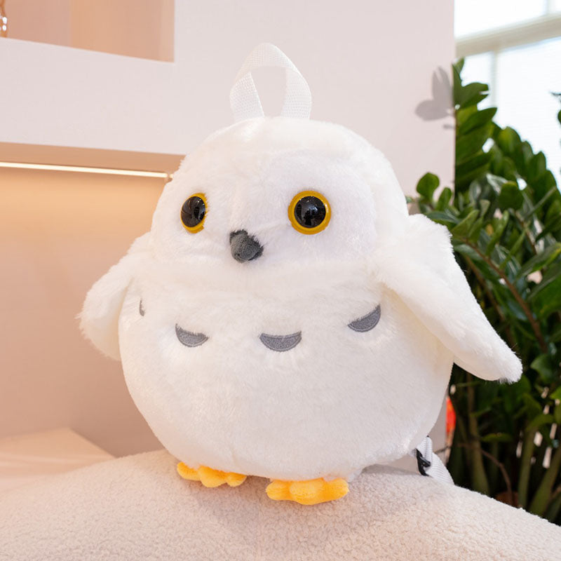 Cute Owl Backpack Plush Bag toy triver