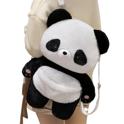 Cute Panda Bear Plush Backpack Bag toy triver