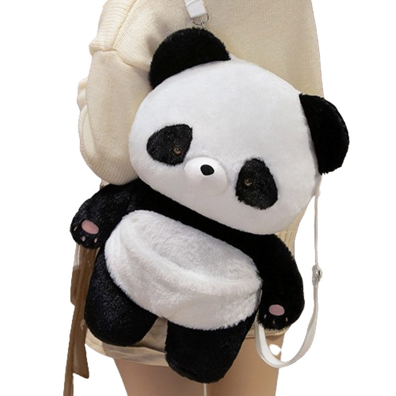 Cute Panda Bear Plush Backpack Bag toy triver