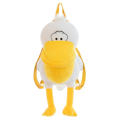 Cute Pelican Backpack Plush Bag toy triver