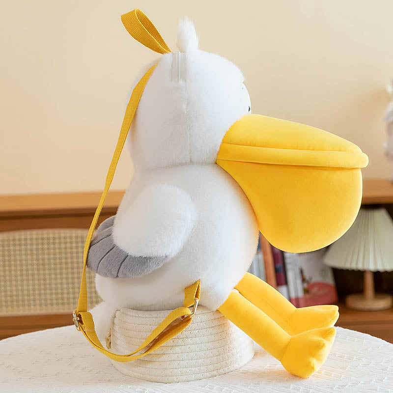 Cute Pelican Backpack Plush Bag toy triver