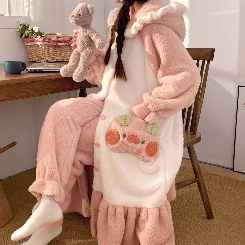 Cute Pig Hoodie Pajamas Plush toy triver