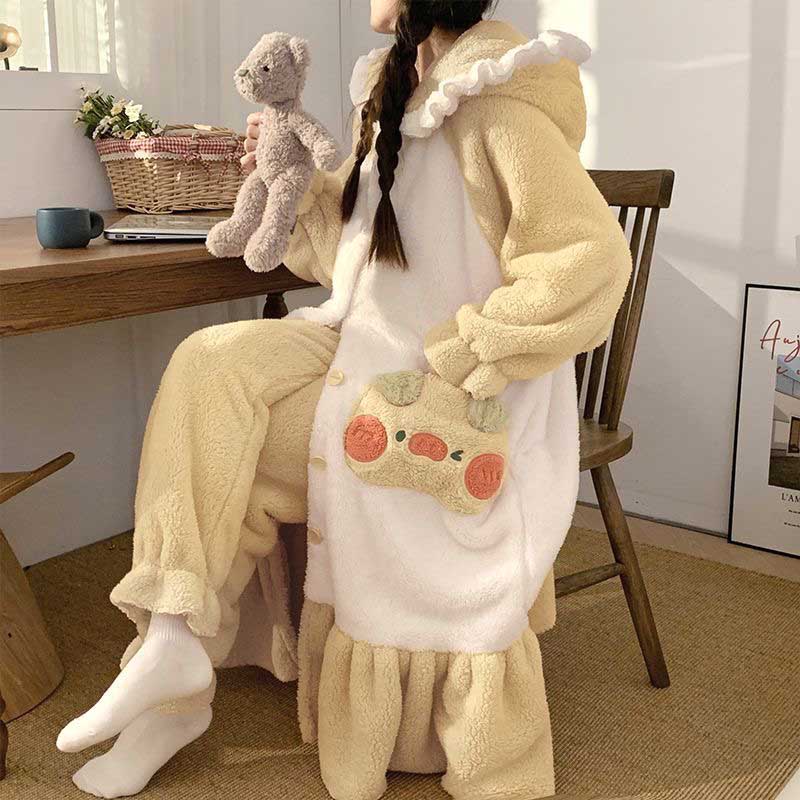 Cute Pig Hoodie Pajamas Plush toy triver