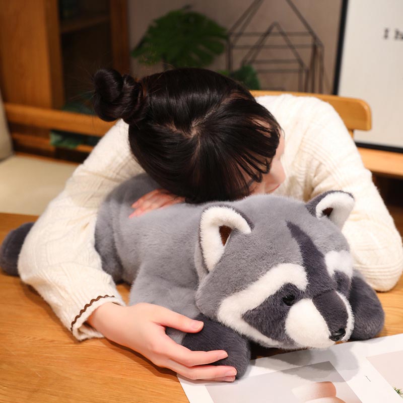 Cute Raccoon Plush Toy Stuffed Animal Pillow toy triver