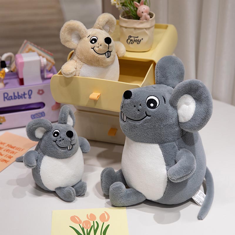 Cute Rat Plush – Soft, Adorable & Huggable Mouse Stuffed Animal Toy ...