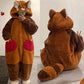 Cute Red Panda Hoodie Pajamas Plush toy triver