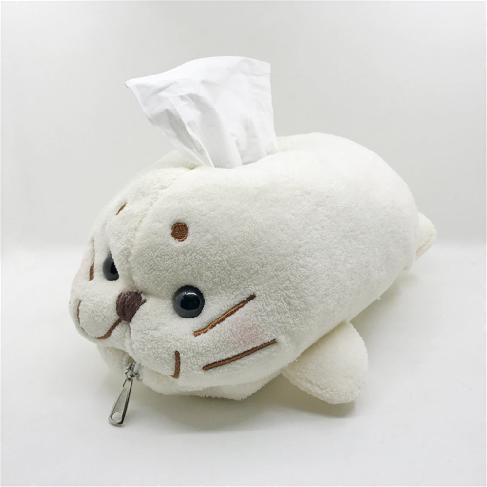 Cute Seal Tissue Box Tissue Holder Kawaii Sea Lion Tissue Cover toy triver