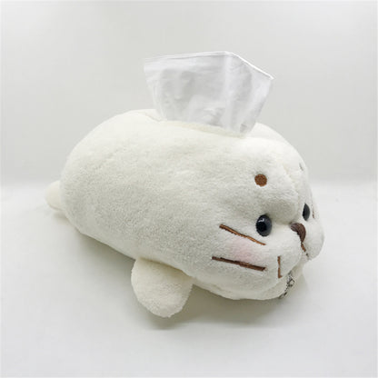 Cute Seal Tissue Box Tissue Holder Kawaii Sea Lion Tissue Cover toy triver