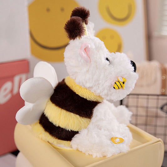 Cute Bee West Highland Terrier Plush Toy with Voice Recorder Toy Triver