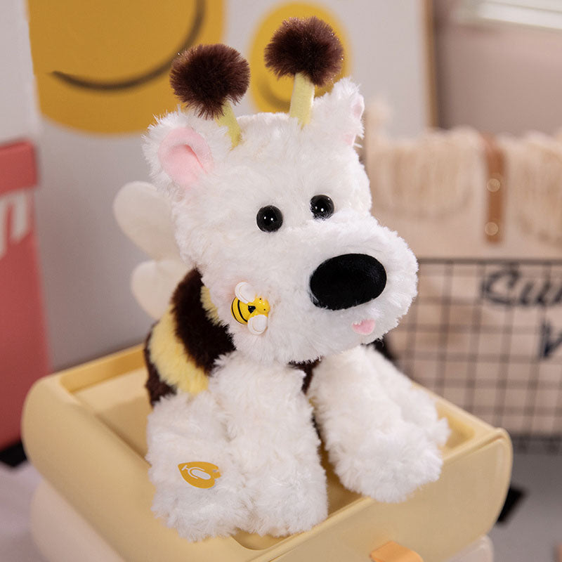 Cute Bee West Highland Terrier Plush Toy with Voice Recorder Toy Triver