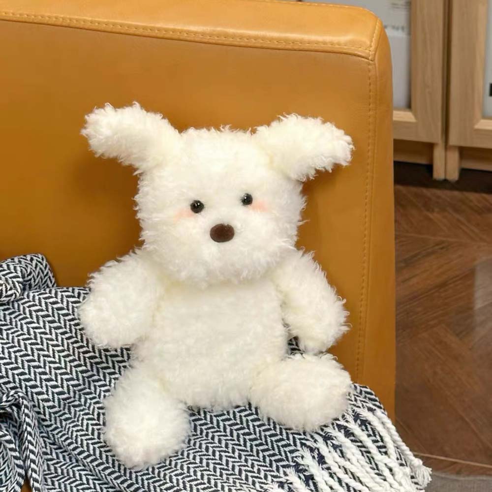 Cute White Dog Plush Toy toy triver