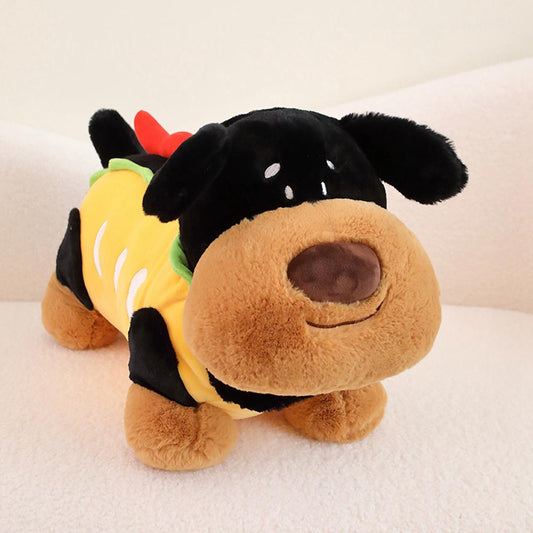 Kawaii Dachshund Hot Dog Plush Toy toy triver