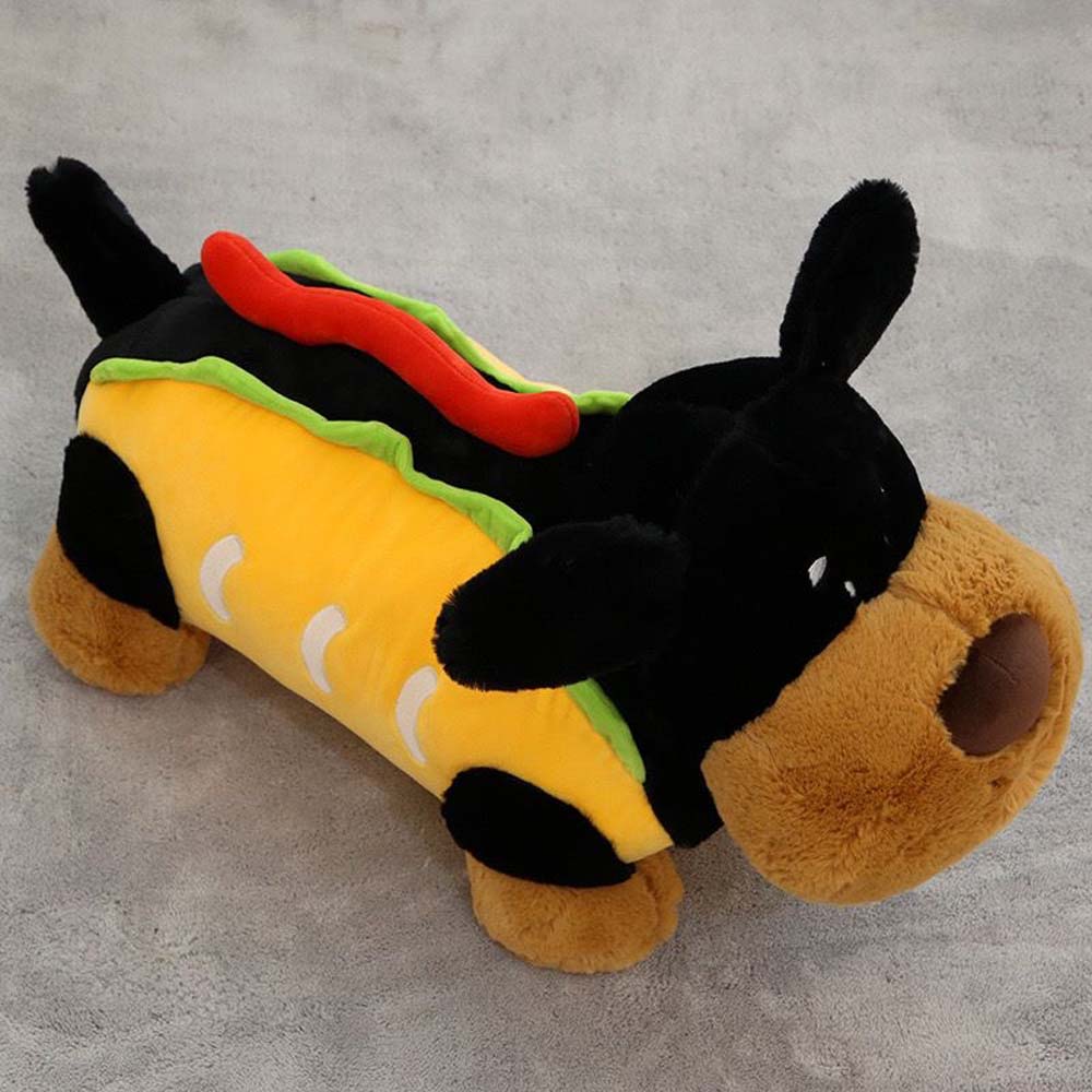 Kawaii Dachshund Hot Dog Plush Toy toy triver