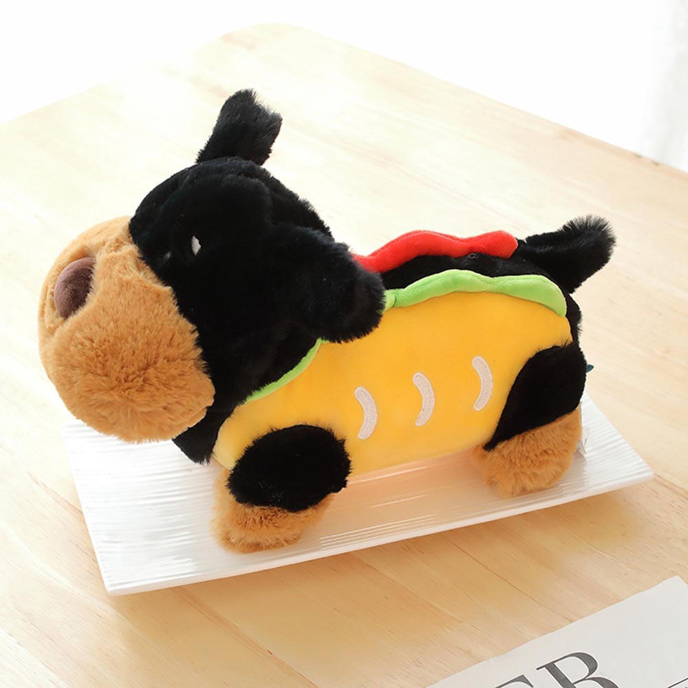 Kawaii Dachshund Hot Dog Plush Toy toy triver
