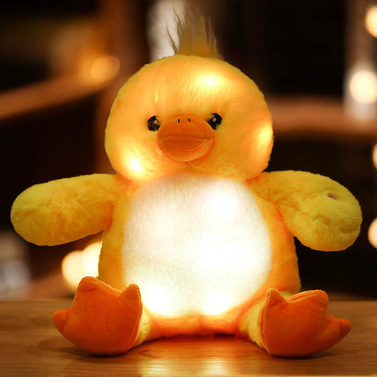 Yellow Duck LED Light-up Toys Luminous Glow Light Plush Toys toy triver