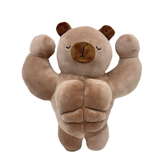 Fitness Muscle Capybara Stuffed Animal Plush toy triver