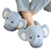 Fluffy Blue Elephant Slippers – Toy Triver