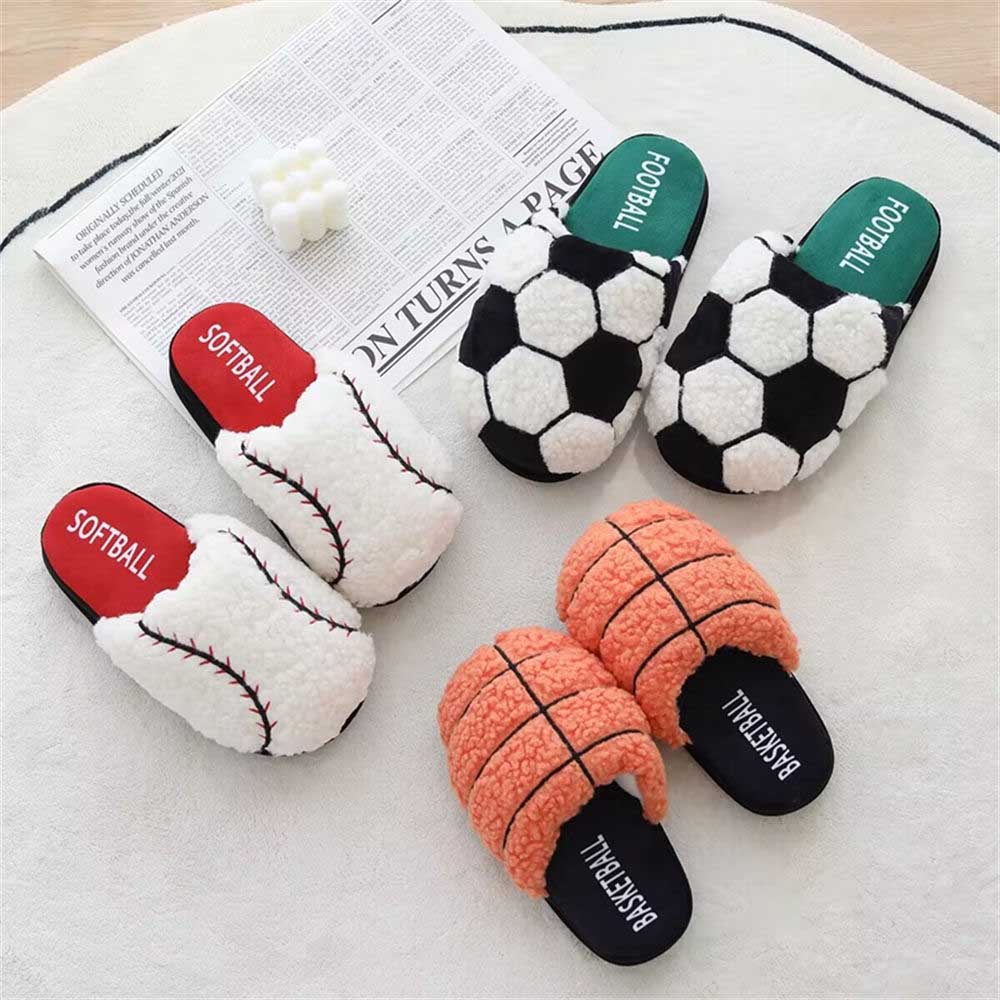 Football Basketball Baseball Slippers Winter Indoor Home Shoes toy triver