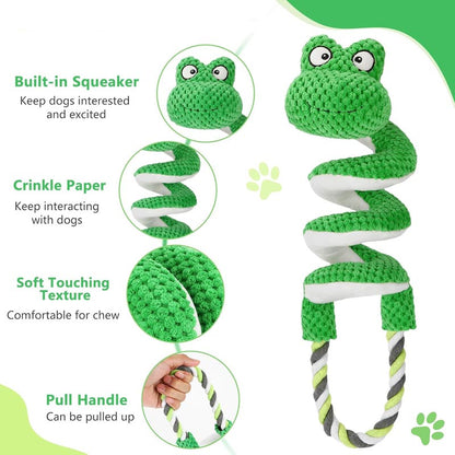 Frog Interactive Dog Chew Toys