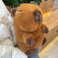 Funny Capybara Wearing Military Uniform Plush Toy toy triver