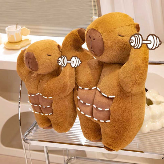 Fitness Muscle Capybara Plush Toy toy triver
