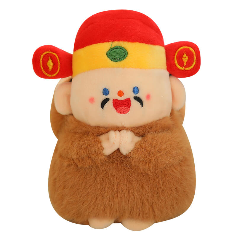 Funny God of Wealth Capybara Pendant Plush Toy Toy Triver