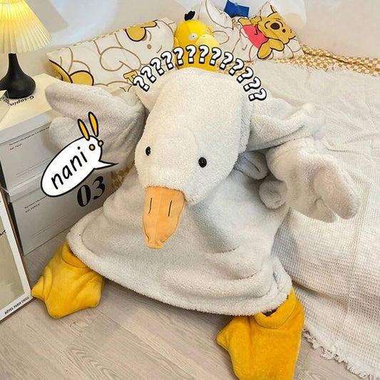 Funny Goose Blanket Pajamas Plush toy triver