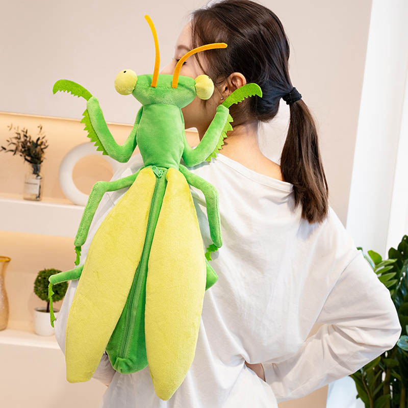 Funny Mantis Backpack Plush Bag toy triver