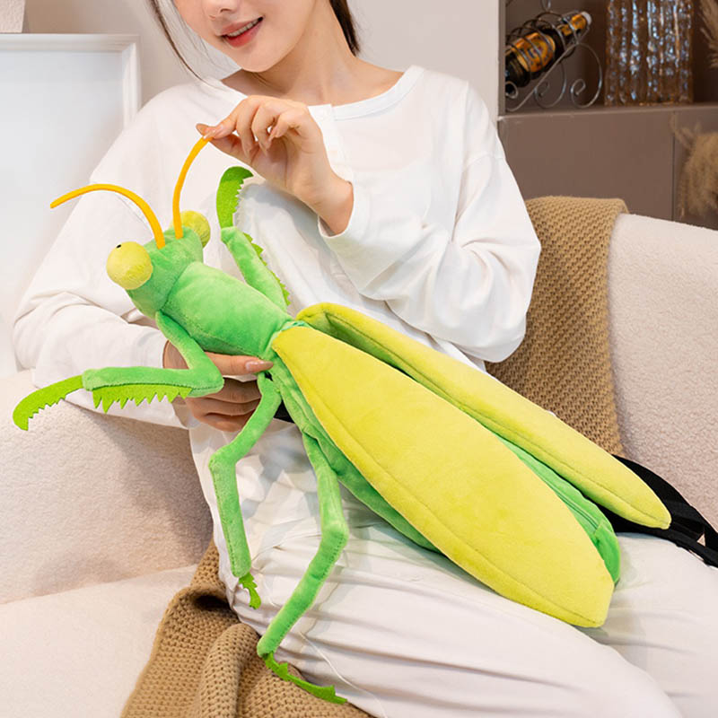 Funny Mantis Backpack Plush Bag toy triver