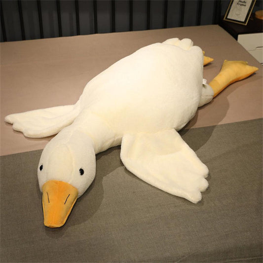 Big Duck Giant White Goose Plush Toys Throw Pillow Stuffed Animals Doll toy triver