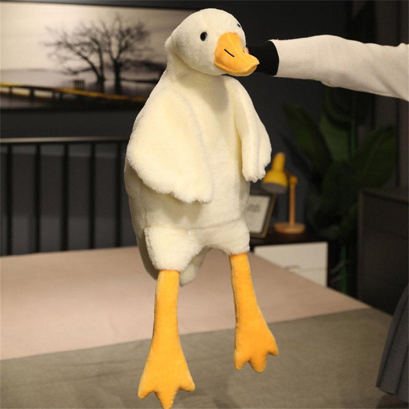 Big Duck Giant White Goose Plush Toys Throw Pillow Stuffed Animals Doll toy triver