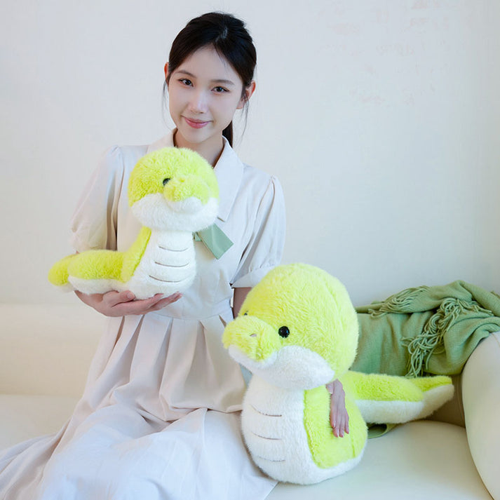 Plush Snake Rack Giant Snake Plush – Cute & Soft Stuffed Animal for Snuggles. – Toy Triver