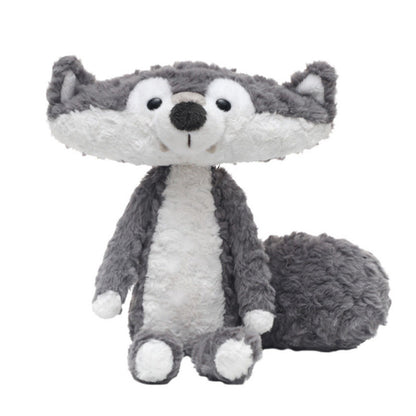 Cute Grey Wolf Plush Toy – soft cuddly forest animal stuffed toy for kids and wolf lovers