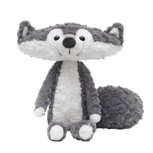 Cute Grey Wolf Plush Toy – soft cuddly forest animal stuffed toy for kids and wolf lovers